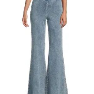 Women's Good American Jeanius Pull On Flare Jeans NWT Medium